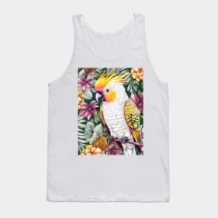 Tropical Flower Bird Tank Top